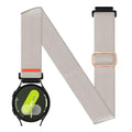 20mm Nylon Sport Ankle/Arm Band Compatibel with Galaxy Watch 7/6/5/4/FE 44mm 40mm/Watch 5 Pro/ 6 Classic 47mm 43mm/ 4 Classic Strap,Elastic Oberarmband Bicep Band for Women Men - color: starlight silver