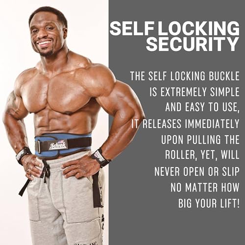 Schiek Sports 2006 Nylon 6" Weight Lifting Belt - Support Belt for Power Lifting - color: Royal Blue, size: Small