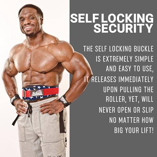 Schiek Sports 2006 Nylon 6 Inches Weight Lifting Belt - Support Belt for Power Lifting - color: Stars N Stripes, size: X-Small