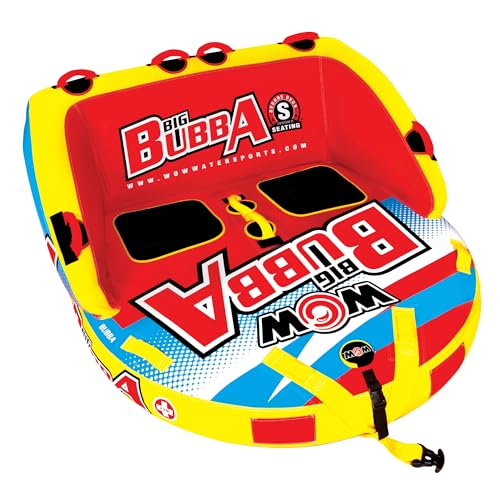 Wow Sports Bubba Towable Tubes for Boating, Boat Accessories for Tubing, Water Tube for Boats - style: 1 to 2 Person