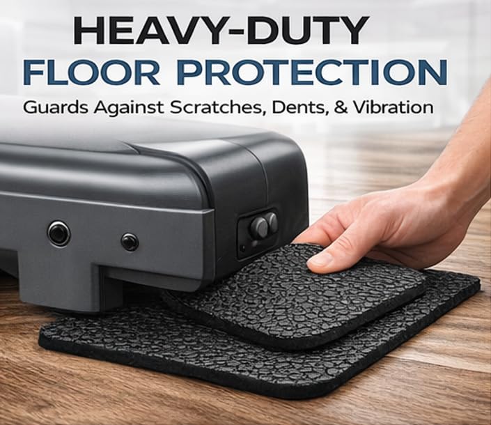 Lastforever Treadmill Mat for Home Gym, Heavy-Duty Exercise Equipment Mat, Non-Slip & Floor Protection Pad for Treadmills, Ellipticals & Fitness Machines