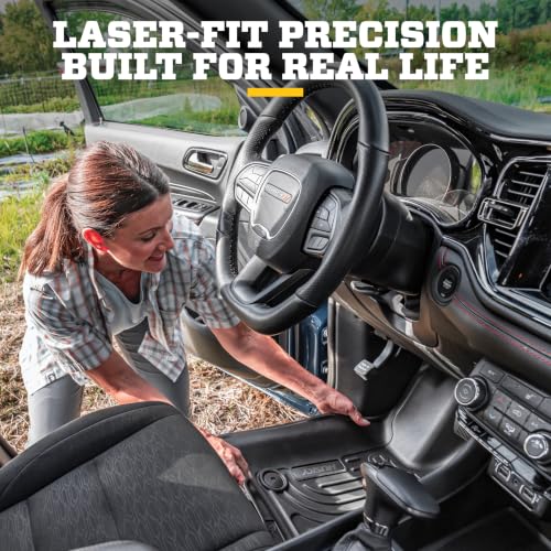 Husky Liners Weatherbeater Floor Mats | Fits 1999-2007 Ford F-250/F-350 (All Cab Sizes) Without Manual Shifter | Front Row, 2-pc Black - 13481