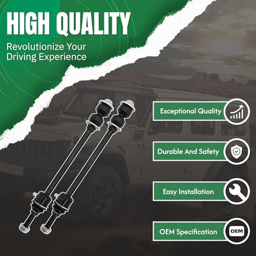 2PCS Front Stabilizer Sway Bar End Links Fit for Compatible with Dodge 2002 2003 2004 2005 Ram 1500 4WD #OE K7422 - size: K7422 X2
