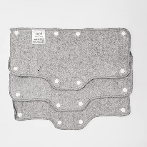 Light Gray Sweatband for Hardhat Washable Velvet Terry Cotton Hard Hat Liner snap on (6pcs) - color: Light Gray