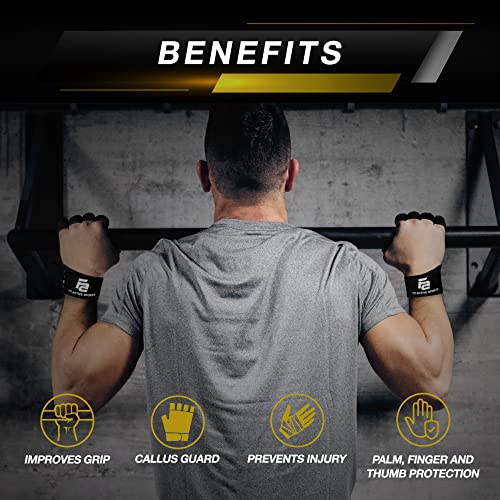 Fit Active Sports New Ventilated Weight Lifting Workout Gloves with Built-in Wrist Wraps for Men and Women - Great for Gym Fitness, Cross Training, Hand Support & Weightlifting. - size: X-Large