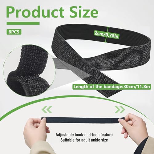 Chedin 6-Pcs Adjustable Boot Blousers & Ankle Straps,Elastic Leg Bands for Hunting,Cycling,Hiking&Outdoor Sports,Secure Boot Straps for Cowboy Boots,Workwear