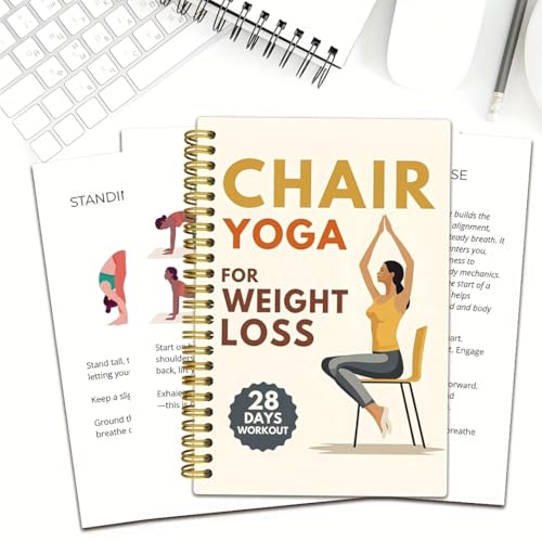 5.5" x 8.3" Daily Fitness Planner Notebook, Weight Loss Tracking Journal - Spiral-Bound Workout Notebook for Gym, Daily Use & Gifting