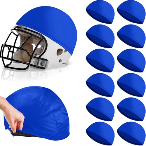 Ramede Football Helmet Covers for Practice Scrimmage Cap Helmet Cover Scrimmage Cap for Youth Adult Football Hockey Training Accessories 10.4 Inch in Diameter - color: Dark Blue, size: Regular Style