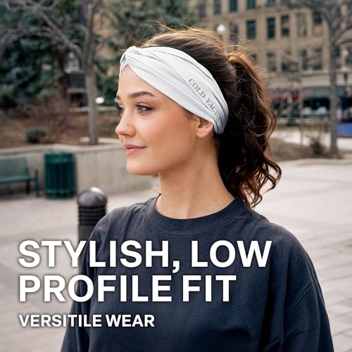 COLD FACTOR Cooling Headband for Women and Men – UPF 50+ Advanced Evaporative Comfort, Instant Cooling Sweatband for Outdoor Sports, Fitness, Yoga, Hiking, Running, and Workout - color: Twisted BombPop