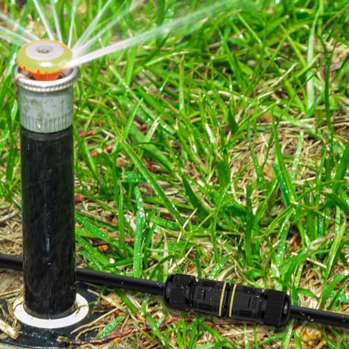 NineLeaf 24 Pack Waterproof Electrical Cable Connector, 3-Pin M20 Screw Type Wire Connectors Ø5-12mm, IP68 Waterproof Junction for Outdoor Garden Lights, Landscape, Underground Wiring - size: 24PK, style: Screw Tighten