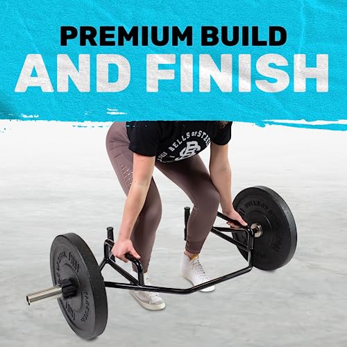Bells of Steel Trap Bar, Open Ended Hex Bar Deadlift & Olympic Trapbar for Weight Lifting, Heavy Duty Hexagonal Dead Lift Bar with Rotating Sleeves, Built-in Jack, 700lb, for Commercial & Home Gym
