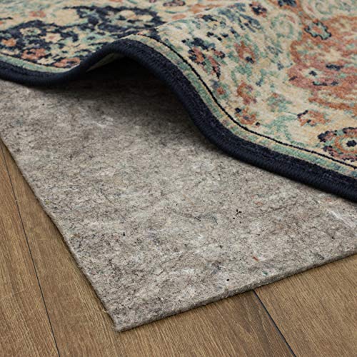 Mohawk Home Non Slip Rug Pad 4' x 6' (Rectangular)- 1/4" Thick Felt + Latex Rubber Gripper - Dual Surface Cushion for Hardwood, Carpet, Tile Floors, Made in USA - size: 4' x 6' (Rectangular), style: 1/4 Inch Dual Surface Rug Pad