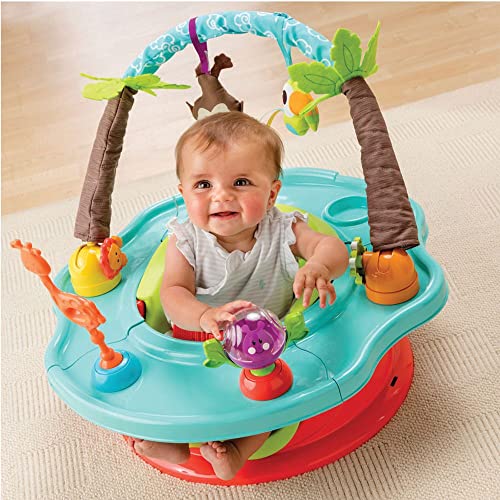 Summer by Bright Starts Deluxe SuperSeat, Wild Safari, Fun Baby Seat for Sitting Up, Playtime, and Meals, Ages 4 Months to 4 Years - color: Wild Safari
