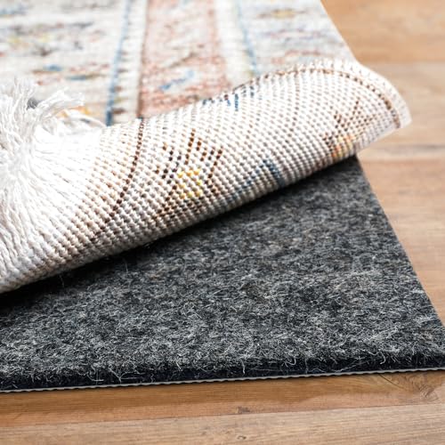 BAGAIL Felt and Natural Rubber Backing Rug Pads 1/4” Thick, 5 x 7 Ft Non Slip Carpet Gripper Keep Rugs in Place, Under Area Rug Protective Cushioned Pads, Carpet Runners, Hardwood Floors Protection - size: 5' x 7' (Rectangular), style: 1/4" Thick