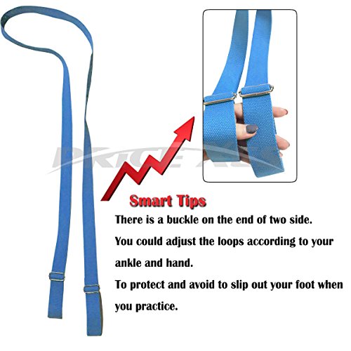 Door Flexibility & Stretching Leg Strap - Great for Ballet Cheer Dance Gymnastics or ANY Sport Leg Stretcher Door Flexibility Trainer Premium stretching equipment - color: Gray