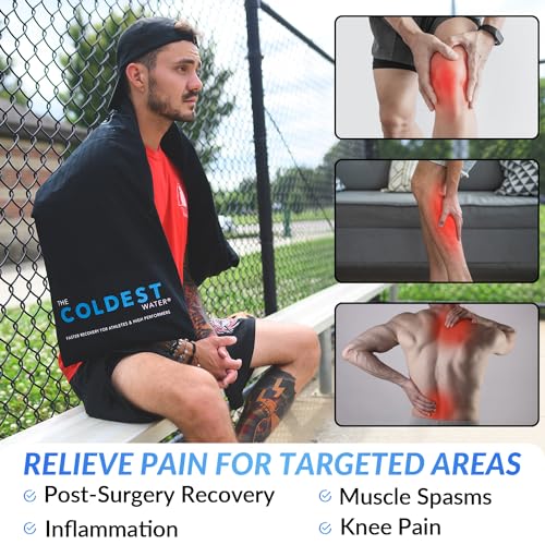 Coldest Extra Large Ice Pack for Back and Full Body - Cold Compress for Pain Relief, Ice Blanket for Sleeping or Ice Pad Physical Therapy - Folds Compact (53" x 13" - Full Body) - color: Full Body (53" X 13")