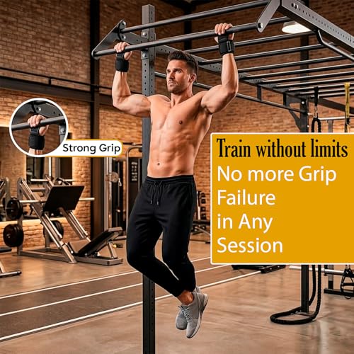 Weight Lifting Hooks (Pair) 600 lbs Capacity, Heavy Duty Wrist Straps with Padded Grip Support for Deadlifts, Pull Ups, Rows & Shrugs, Gym Hooks for Men & Women with Gym Towel