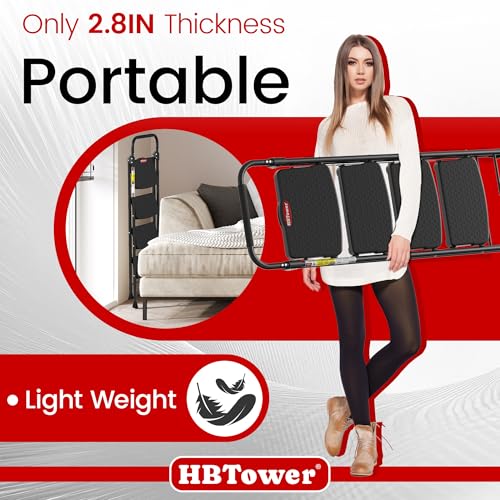 HBTower 4 Step Ladder, Step Stool Foldable with Wide Anti-Slip Pedal, Sturdy Steel Ladders for Home Adults Kitchen - size: 4 Step Ladder