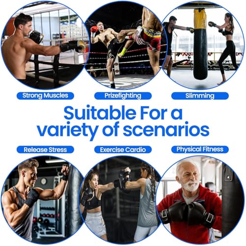 Boxing Reflex Bag, Punching Bag with Stand, 57-72.8 Inches Height Adjustable to Increase Speed, Reflex, and Stamina, Boxing Equipment for Training, Boxings Equipment, Stress Relief and Fitness