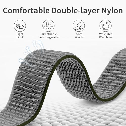 Nylon Sport Ankle/Arm Band Compatible with Fitbit Versa 4/Fitbit Versa 3 /Fitbit Sense 2/Fitbit Sense Bands,Elastic Nylon Braided Arm Strap Replacement Ankle band for Women Men - color: Dark Olive/Army Green