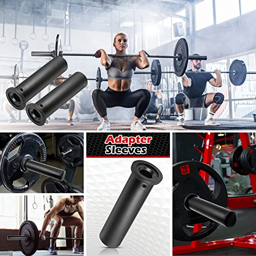 Abnaok Olympic Adapter Sleeve - Converts 1" Standard Weight Plate Posts to 2" Olympic Weight Plate Posts - size: 8"