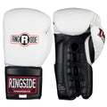 Ringside IMF Tech Lace-Up Sparring Boxing Gloves - color: White, size: 14-Ounce
