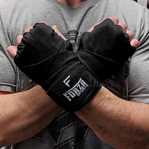 Forza Sports 180" Mexican Style Boxing and MMA Handwraps - color: Black