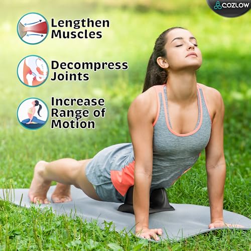 COZLOW Psoas Release Massage Tool, Back & Hip Flexor Muscle Stretcher, Deep Tissue Massage Tool for Myofascial Release, Trigger Point Massager for Pain Relief & Quick Recovery - color: Black - Style a