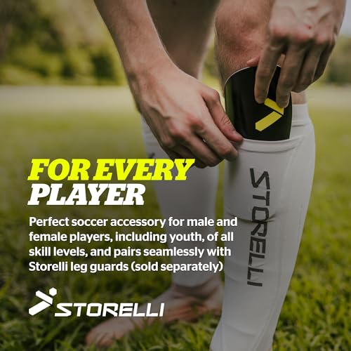 Storelli Shin Guards, Unisex, Flexible & Durable Protection, Ultra-Lightweight, Breathable Air Channels - color: Black, size: Large