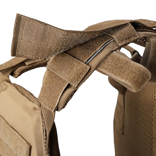 Greencity Weight Vest Adjustable Strength and Endurance Training, Tactical Vest Quick Release with Molle System, Fitness Workouts, Running - color: TAN