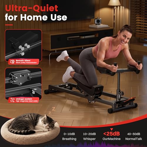 Spine Twist & Stretch Trainer – 4-Level Adjustable Core Workout Machine for Home Gym, Waist Toning, Back Pain Relief, and Full Body Stretching with Digital Timer