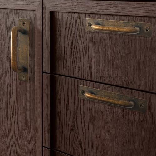 12 Pack 4 1/4 Inch 108 mm Copper Cabinet Handles Aluminum Cabinet Pulls Drawer Pulls - color: Copper, size: 4 1/4 Inch