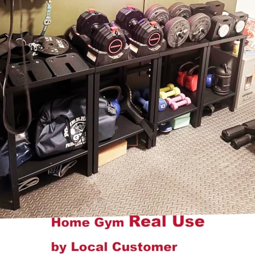 Commercial Heavy Duty Dumbbell/Kettlebell Rack Stand 500-800LBS | Heavy Duty One-Piece Welded Frame, Anti-Tip Non-Slip Base, Easy 6-Part 10-Min Assembly, Fitness Gear Storage for Garage - style: 2-Tier Heavy Duty Dumbbell Stand – Universal Fit, 600 lbs Ca