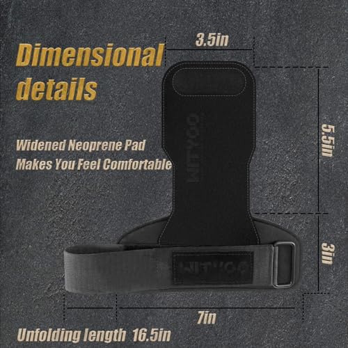 Weight Lifting Wrist Strap, Weightlifting Grip Strap for Gym Deadlifts, Powerlifting, Heavy Shrug, Pull Ups, Three Layer Leather Adjustable Training Accessory Gifts for Men Women Dad Him - color: Black