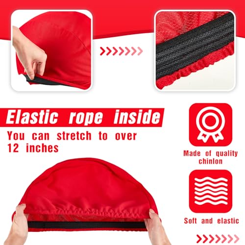 Ramede Football Helmet Covers for Practice Scrimmage Cap Helmet Cover Scrimmage Cap for Youth Adult Football Hockey Training Accessories 10.4 Inch in Diameter - color: Red, size: Regular Style