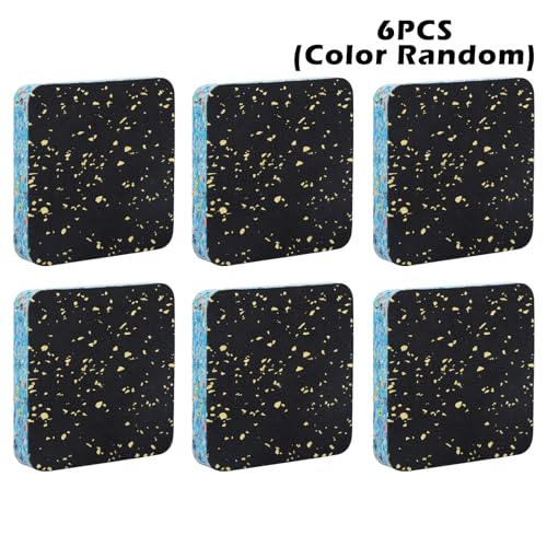 6Pcs Treadmill Mat Pads,Anti-Vibration Pads,4x4" High Density Rubber Shock Absorbing Washer Pads,Non-Skid Protector Mat,Reduc Noise,for Washing Machine Dryer Treadmill Compressor Furniture