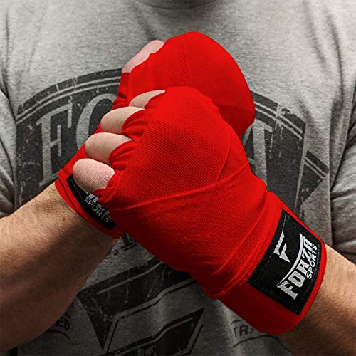 Forza Sports 180" Mexican Style Boxing and MMA Handwraps - color: Red