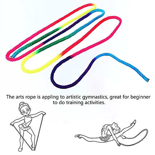 Watris Veiyi Rhythmic Gymnastics Rope, 2.8m/110in | Rainbow Rhythmic Arts Training Jumps Rope