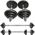 PROIRON 20kg/30kg Adjustable Dumbbells Weights set for Men Women, Cast Iron Dumbell Barbells set, Strength Training Equipment Home Gym Fitness, Hand Weights, Free Weights Bar Bell for Weight Lifting
