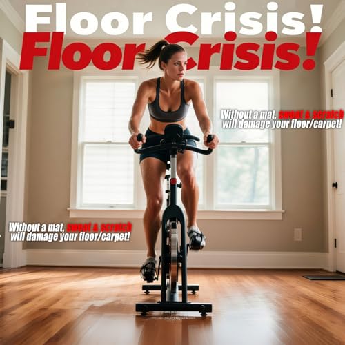 Foldable Treadmill Walking Pad Mat for Carpet Floors,72" x 35.5" 6mm Thick Treadmill Mat for Hardwood Floor,Indoor Exercise Stationary Bike,Elipitial, Gym Equipment, Noise Shock Absorption - size: 72"L x 35.5"W x 0.24"Th