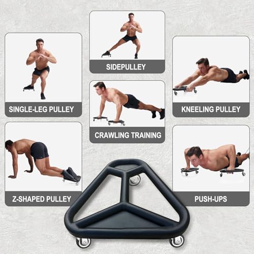 HOTWAVE Ab Roller Wheel for Core Workout – Extra-Wide Ab Exercise Equipment for Abs, Arms & Back – Stable & Quiet Fitness Roller for Home Gym Strength Training – Includes Knee Pad – For Men & Women - style: roller-black