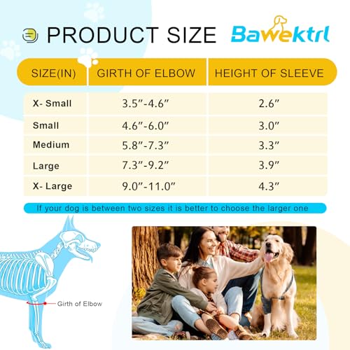 Dog Elbow Protector Brace for Canine Pads, Elbow&Shoulder Wraps with Metal Splint Support for Callus, Hygroma, Dysplasia, Arthritis, Dislocation, Pressure Sores, Comfort Fit for All-Day Wear - size: L-Left