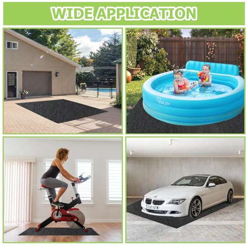 Outdoor Storage Shed Floor Mat, 6 * 8.2FT Waterproof Washable Garden Flooring Pad with Non Slip Backing, Soft Furniture Patio Covering Carport dust Oil Mat-Tool Shed, Storage Shed Not Included - size: 6 x 8.2 FT