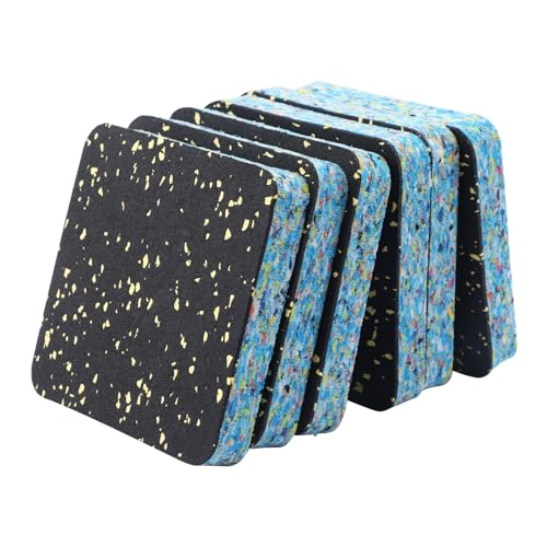 6Pcs Treadmill Mat Pads,Anti-Vibration Pads,4x4" High Density Rubber Shock Absorbing Washer Pads,Non-Skid Protector Mat,Reduc Noise,for Washing Machine Dryer Treadmill Compressor Furniture