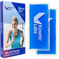 Reusable Gel Ice Packs for Injuries by Kinetic Labs (2 Pack) - Hot Cold Packs for Injuries 11" x 5.3" - Flexible Ice Packs for Back Head Knee Shoulder Neck Ankle Elbow Feet Headaches Surgery (Large) - size: Large (Pack of 2)