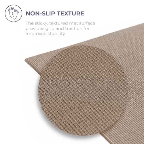 Voyage 5mm Studio Yoga Mats, 6 Pack, 72x24in - color: Mocha