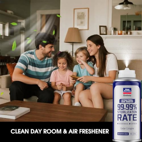 Glodway Air Refresher,Odor Eliminator Remover Spray,Odor Remover,Cologne Long-Lasting Scent For Home,Couch,Mattress,Furniture, bathroom,Fabrics & Trash,6 Ounce,2 pack - color: White