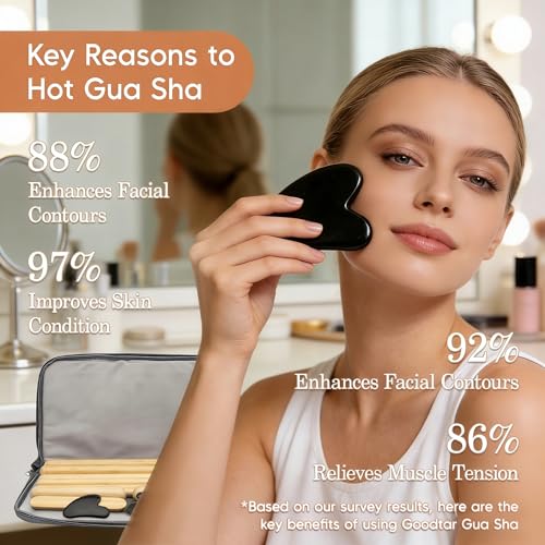 14 Pcs Hot Stones Massage Warm Kit Solid Bamboo Massage Stick Body Gua Sha Tool Heater with Temperature Adjustment, Basalt Hot Rocks Back Foot Body Massage for Home Spa Relieve Muscle Pain