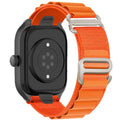 Alpine Loop Nylon Band - Compatible with Apple Watch Ultra 2/Ultra Bands 49mm 45mm 44mm for Men Women, Adjustable with Metal C Hook Strap for iWatch Ultra 2 iWatch Ultra Series 10 46mm SE/9/8/7/6/5 - color: Alpine/Bright Orange Titanium