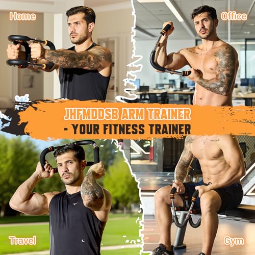 Twister Arm Trainer, Adjustable 6 Resistance Levels(30-120lb) Twister Arm Chest Exerciser with 4 Springs & Poster for Men & Women, Chest Workout Device Equipment for Chest Clip Muscle & Arm Strength